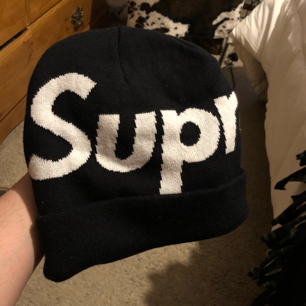 Supreme FW17 Big logo beanie